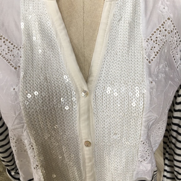 NWOT Anthropologie striped top - Picture 2 of 5